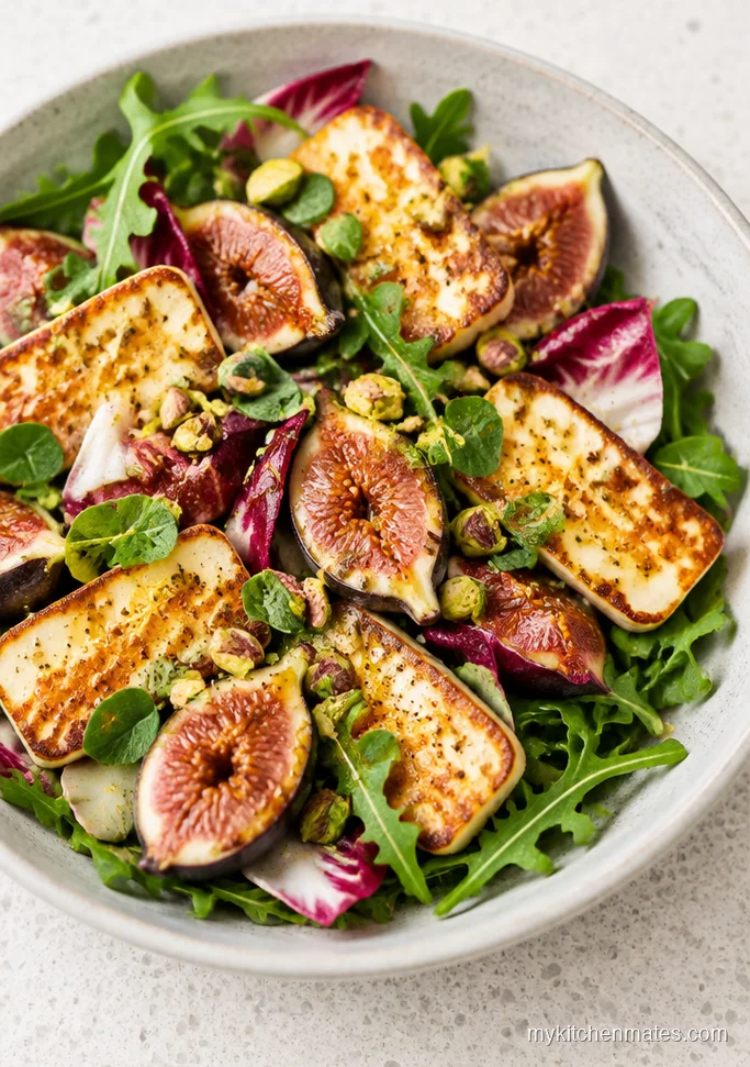 Honeyed Halloumi and Fig Salad