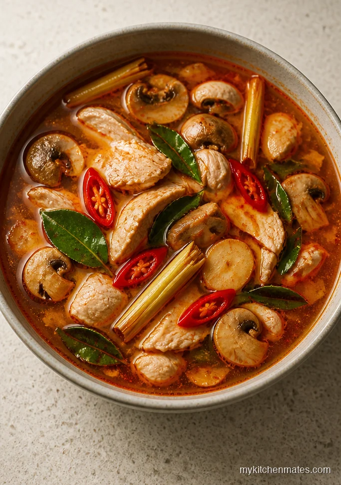 Hot and Sour Tom Yum Chicken Soup
