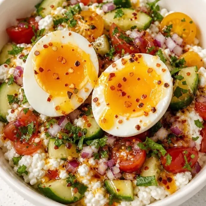 15-Minute Hot Honey Cottage Cheese Bowl Hot Honey Cottage Cheese Bowl