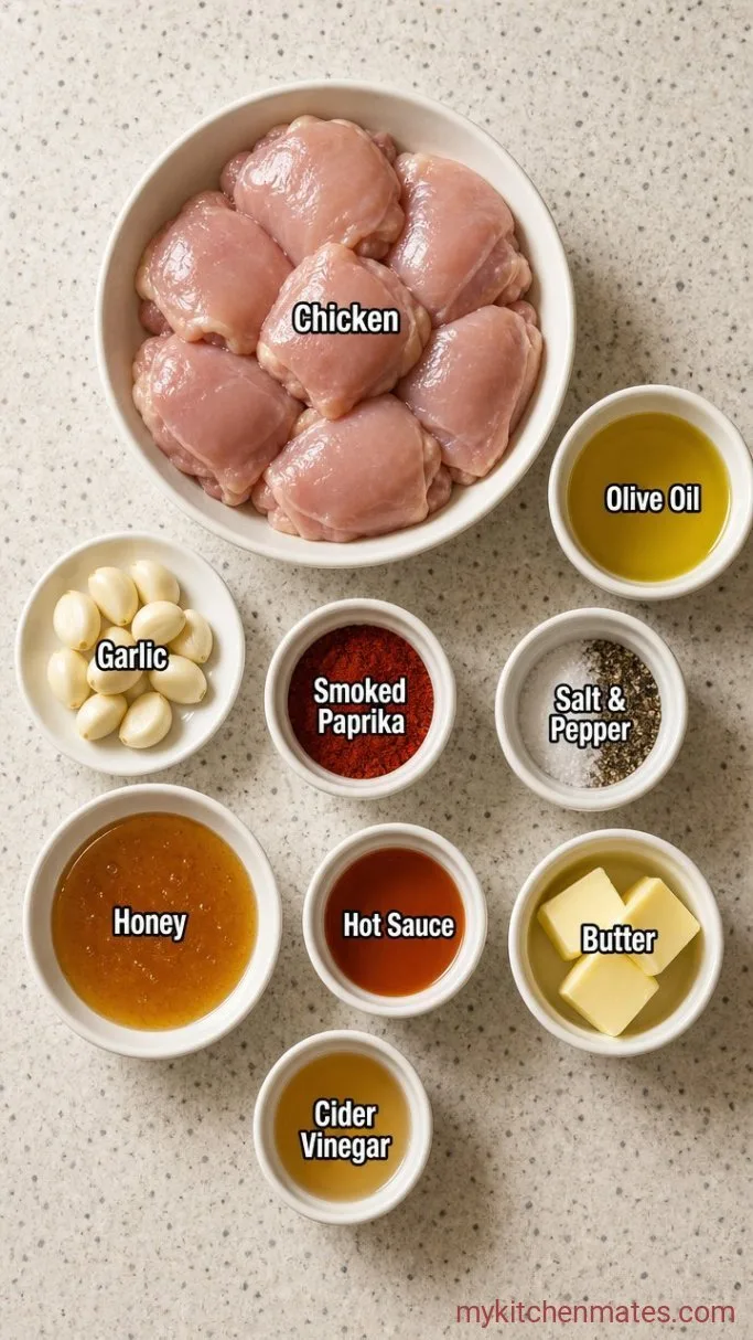 Sticky Hot Honey Grilled Chicken Ingredients