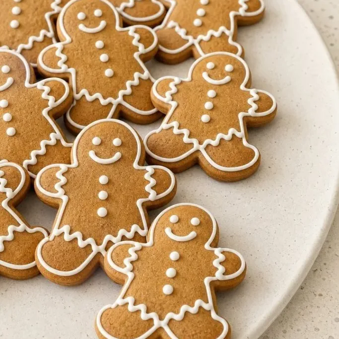 Iced Gingerbread Cookies