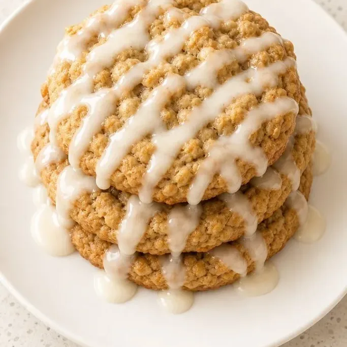 Iced Oatmeal Cookies