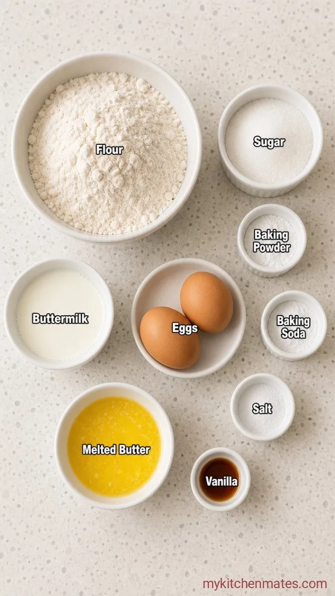 IHOP Pancake Recipe: Buttermilk Copycat Pancakes Ingredients