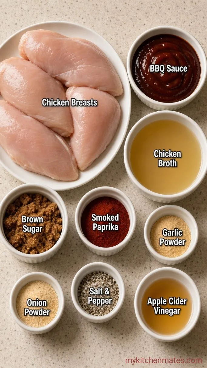 Juicy Instant Pot BBQ Chicken in 25 Minutes Ingredients