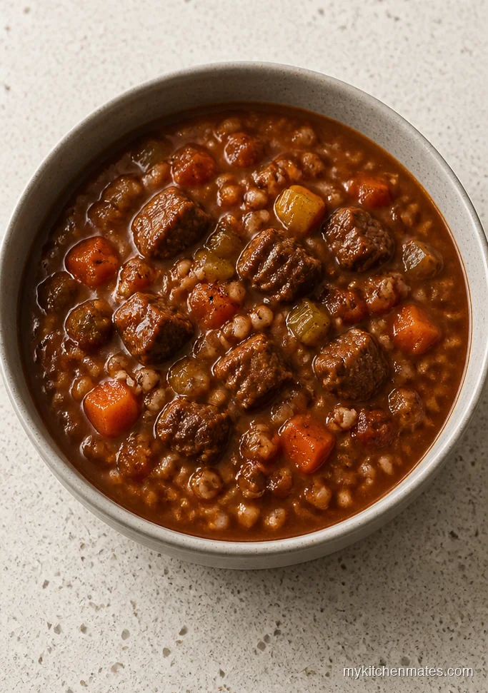 Instant Pot Beef and Barley Stew