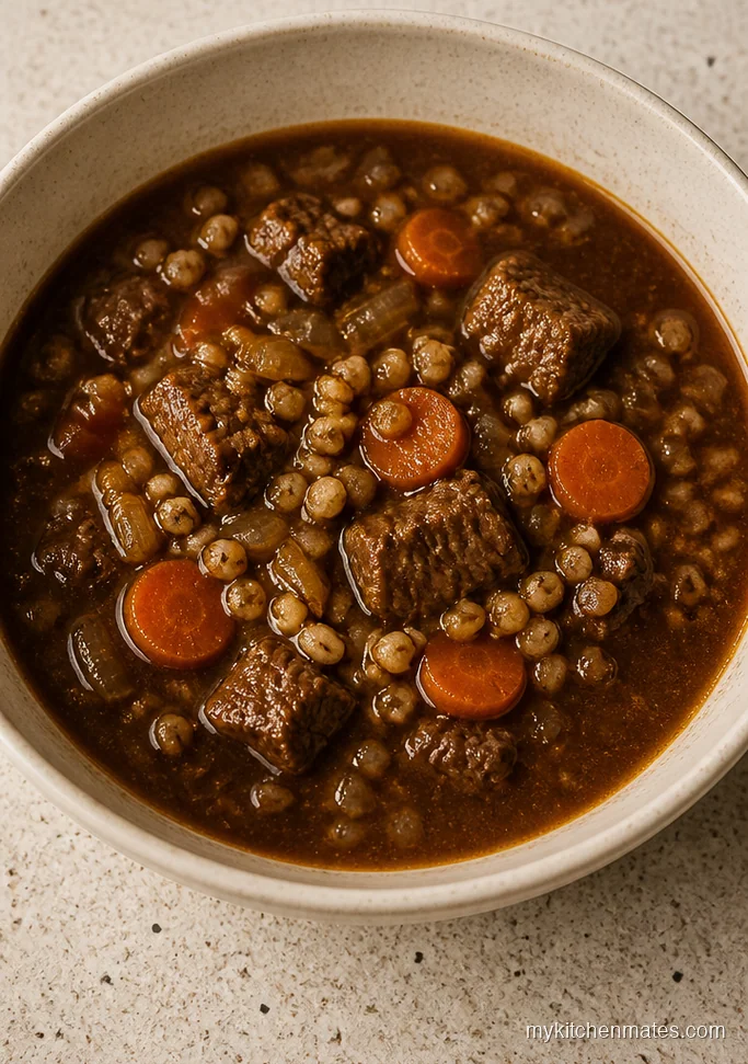 Instant Pot Beef Barley Soup
