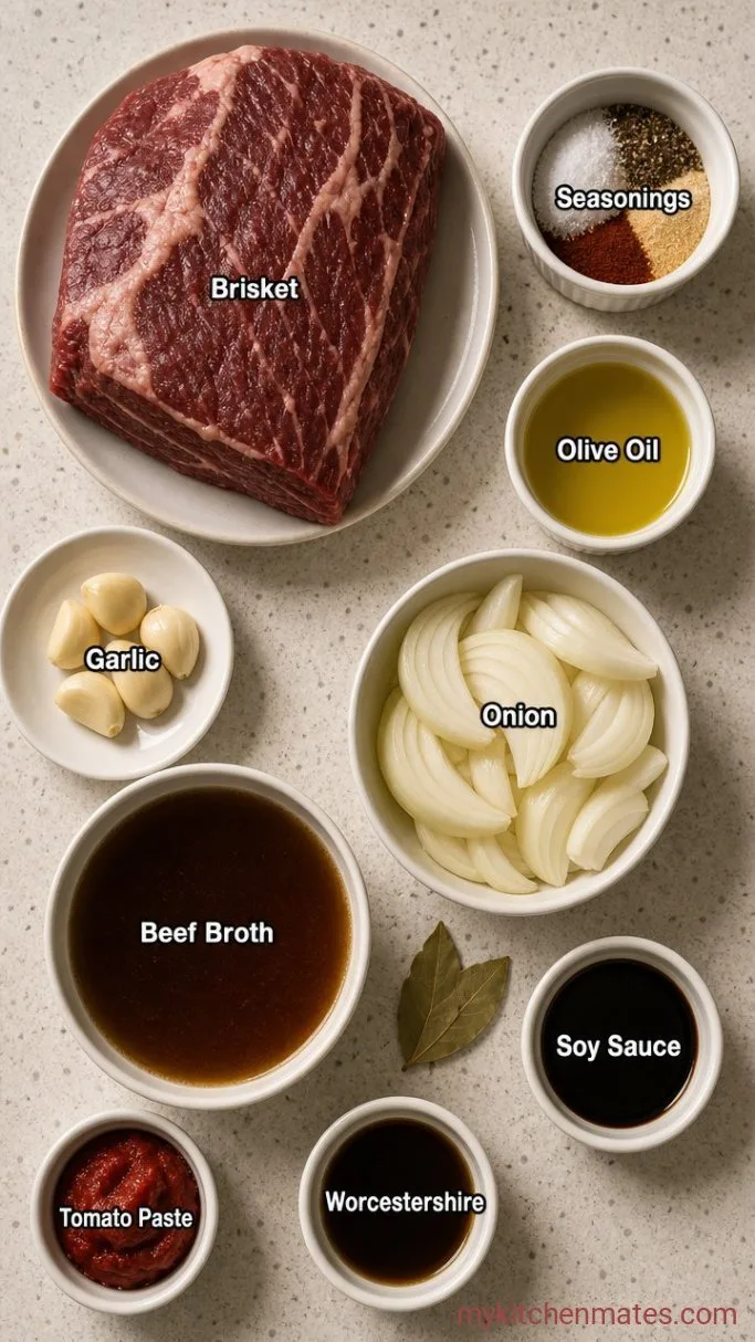 Tender Instant Pot Beef Brisket in 90 Minutes Ingredients