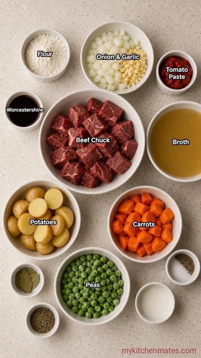 Instant Pot Beef Stew That Tastes Like It Simmered All Day Ingredients