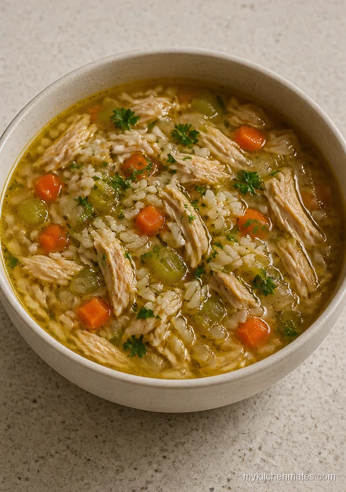 Instant Pot Chicken and Rice Soup