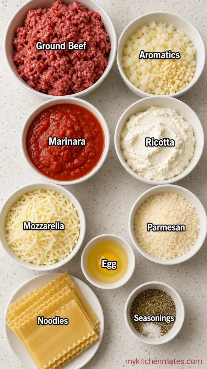 40-Minute Instant Pot Lasagna Ingredients