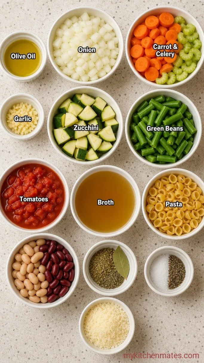30-Minute Instant Pot Minestrone Soup Ingredients