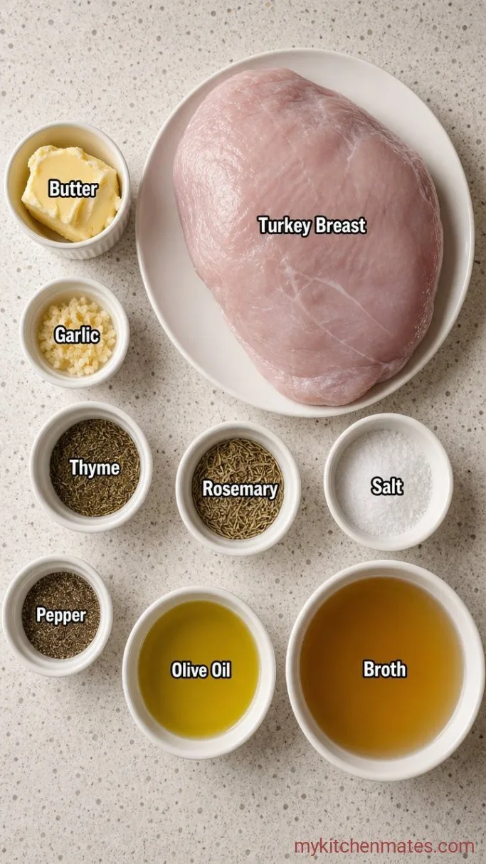 Juicy Instant Pot Turkey Breast (Ready in About 40 Minutes) Ingredients
