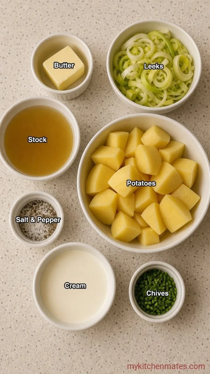 Creamy Irish Potato Soup (No Cream, Just Potatoes) Ingredients
