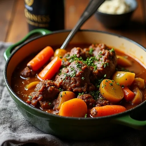 Irish-Style Guinness Beef and Root Vegetable Stew