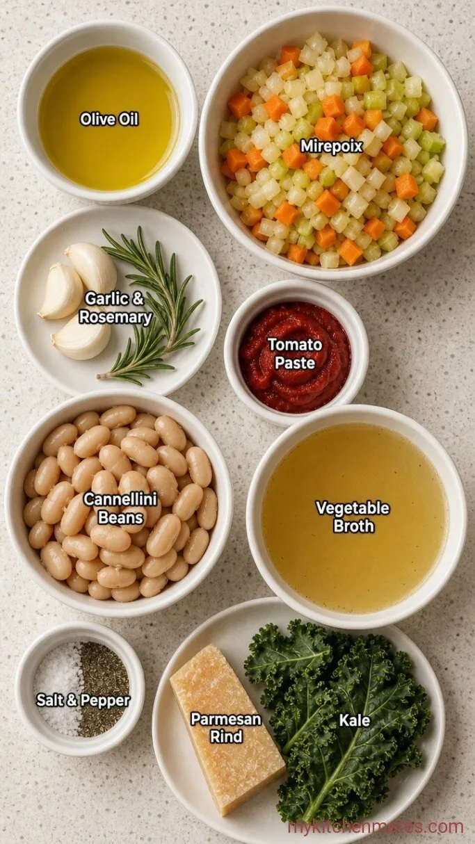 Rustic Italian Bean Soup (Ready in 40 Minutes) Ingredients