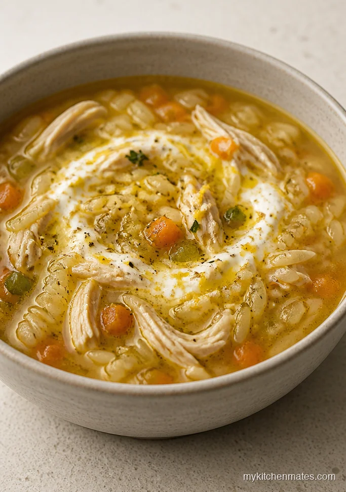 Italian Chicken and Orzo Soup