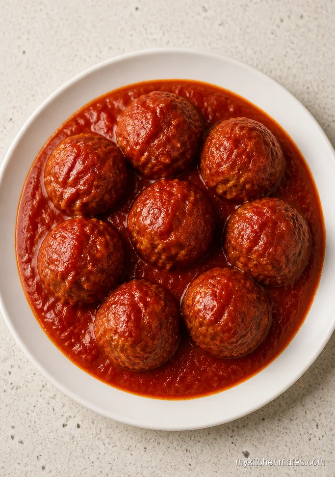 Italian Chicken Meatballs in Marinara