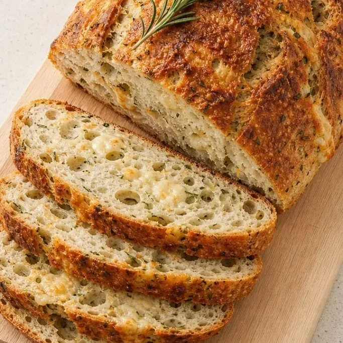 Crusty Italian Herb and Cheese Sourdough Bread Italian Herb And Cheese Sourdough Bread
