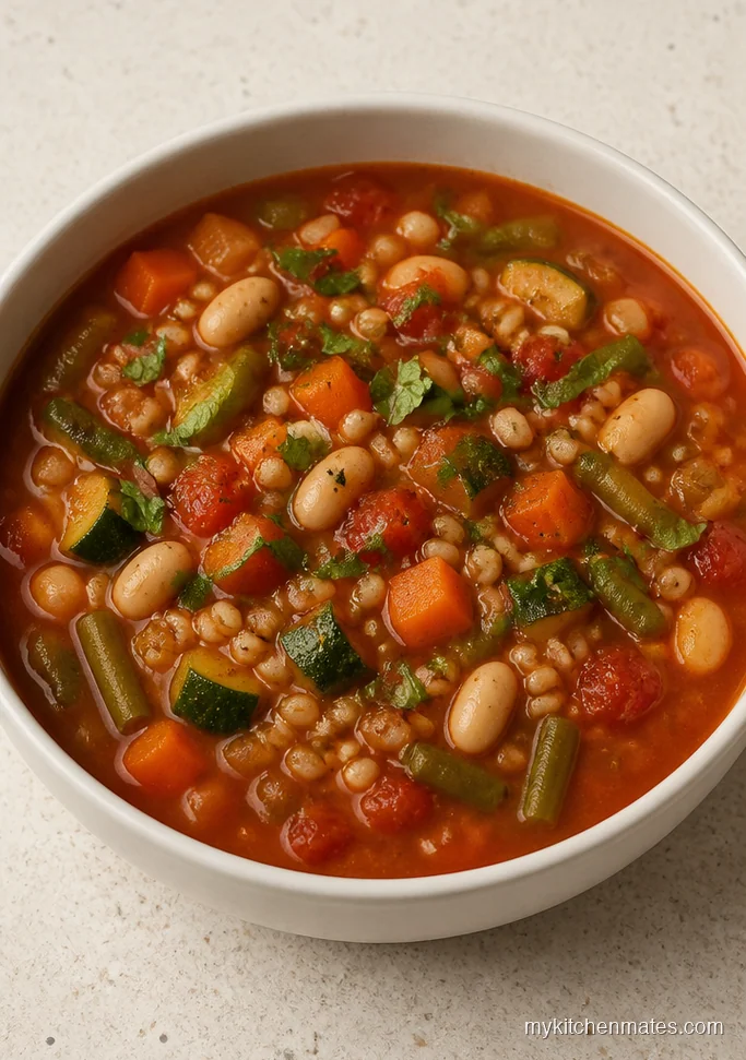 Italian Minestrone Barley Soup