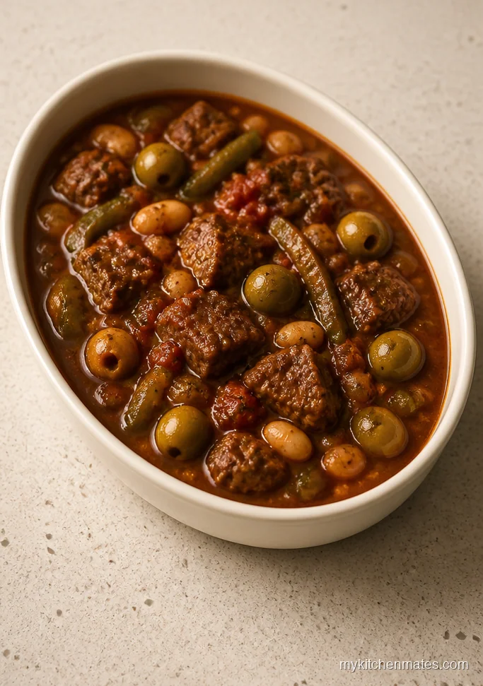 Italian Pepper and Olive Beef Stew