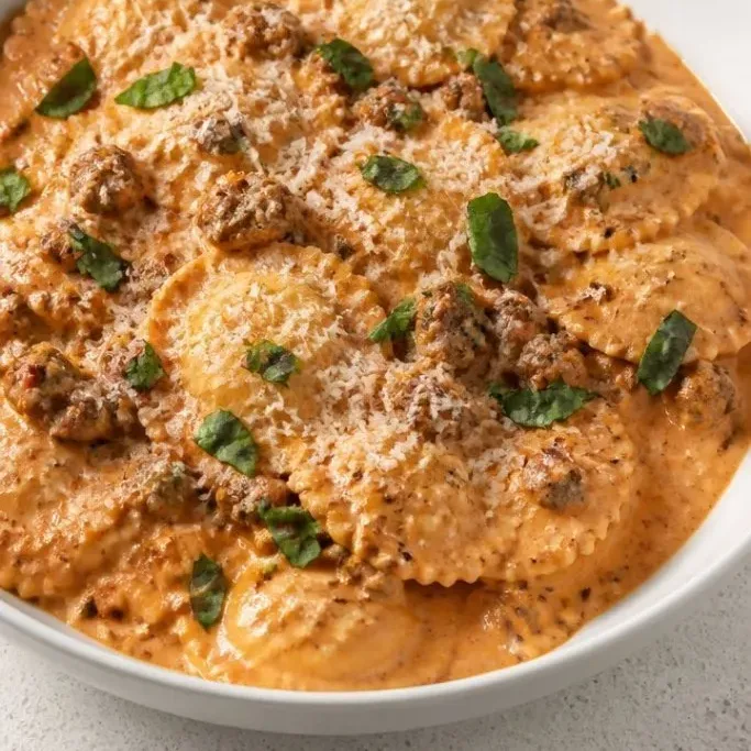 30-Minute Creamy Italian Sausage Ravioli Italian Sausage Ravioli