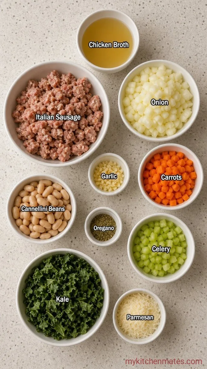 One-Pot Italian Sausage White Bean Soup Ingredients