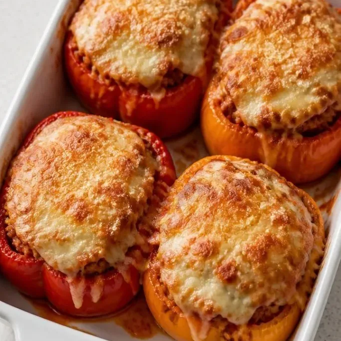 Hearty Italian Stuffed Peppers with Sausage and Mozzarella Italian Stuffed Peppers