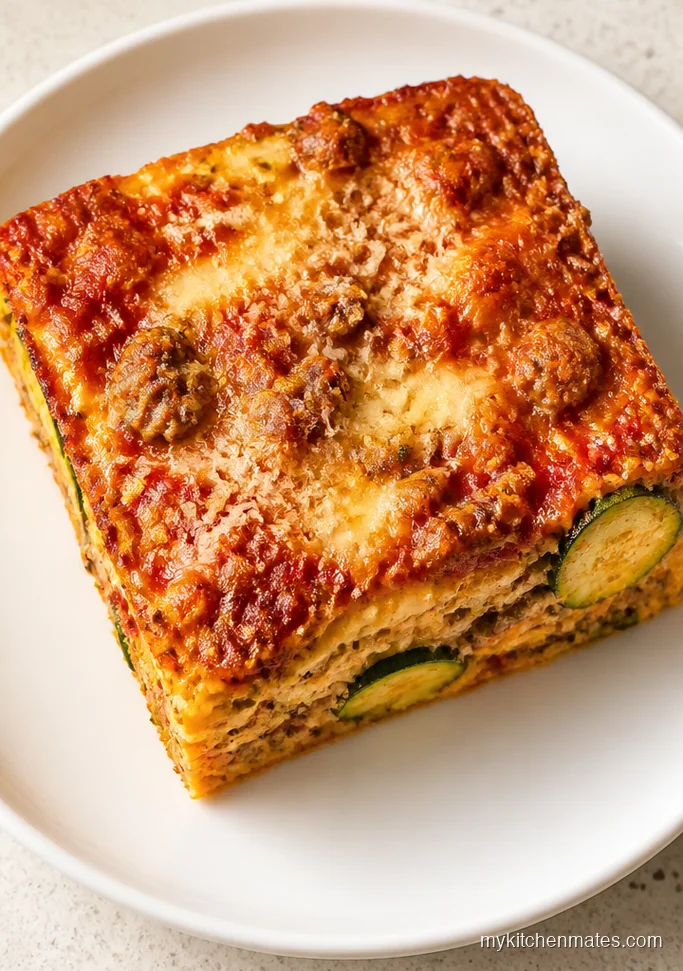 Italian Zucchini Sausage Keto Casserole