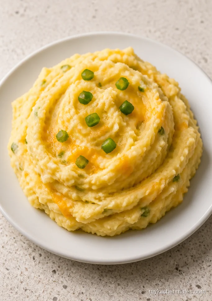 Jalapeño Cheddar Crockpot Mashed Potatoes