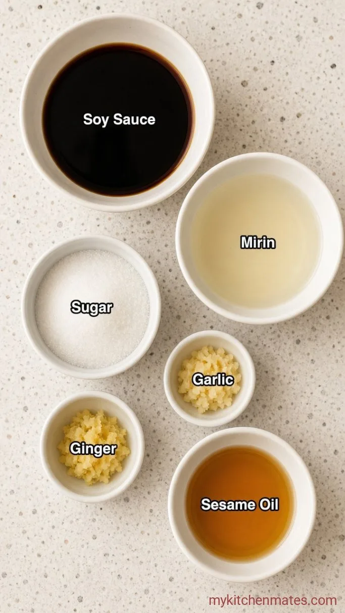 Quick 10-Minute Japanese BBQ Sauce Ingredients