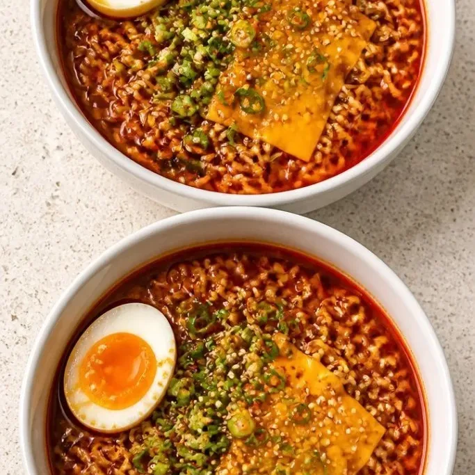 15-Minute Spicy Jin Ramen with a Soft-Cooked Egg Jin Ramen Recipe