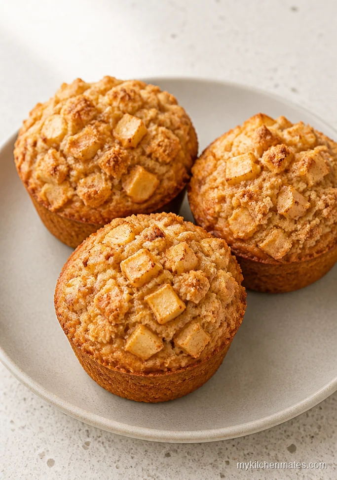 Keto Apple Crumble Muffins