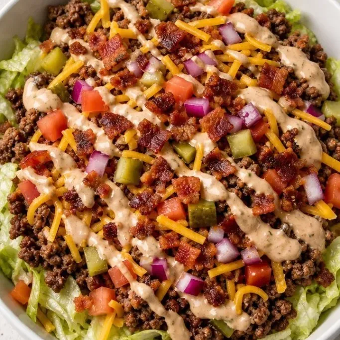 Keto Burger Bowl