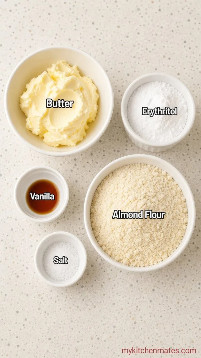 Crispy Keto Butter Cookies (5 Ingredients) Ingredients