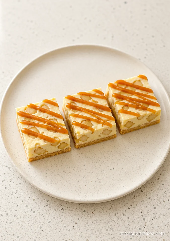 Keto Caramel Apple Cheesecake Bars