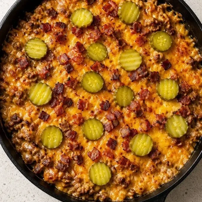 Keto Cheeseburger Casserole