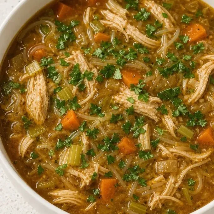 Keto Chicken Noodle Soup
