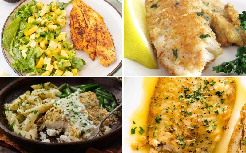 10 Low-Carb Keto Tilapia Recipes That Actually Taste Amazing keto-tilapia-recipes collage