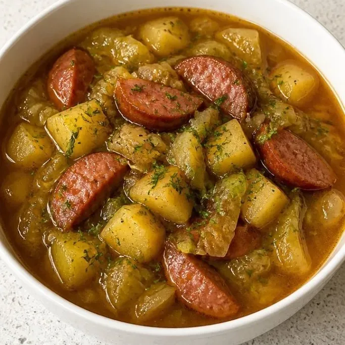30-Minute Kielbasa Cabbage Soup kielbasa cabbage soup