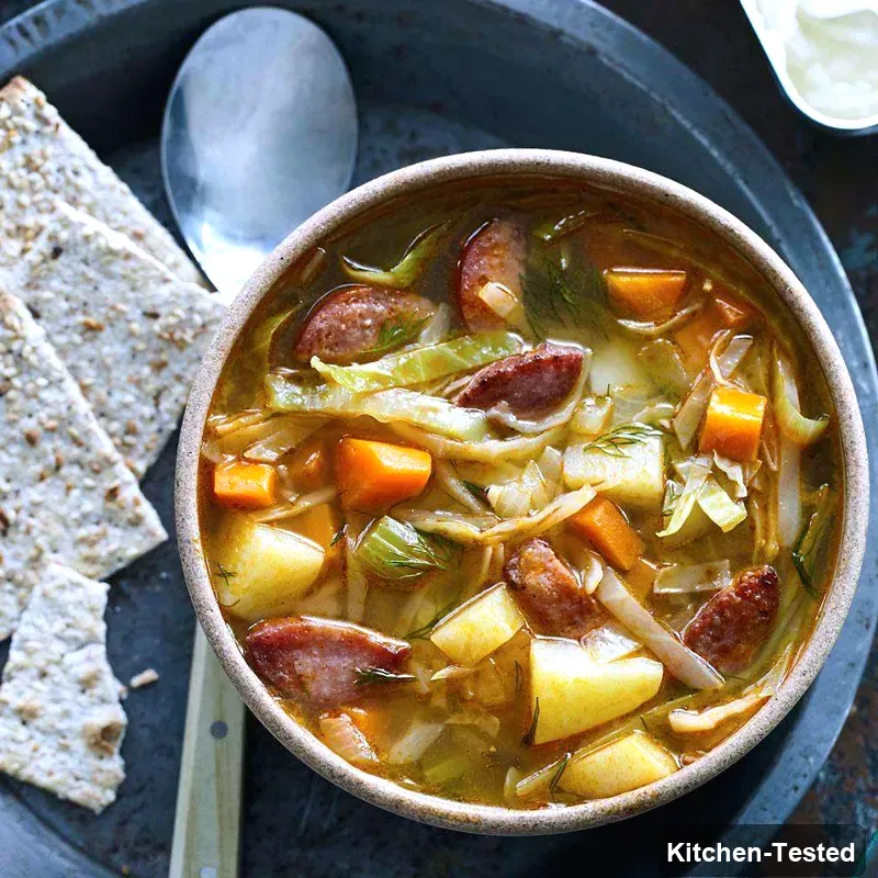 Kielbasa & Cabbage Soup kielbasa cabbage soup