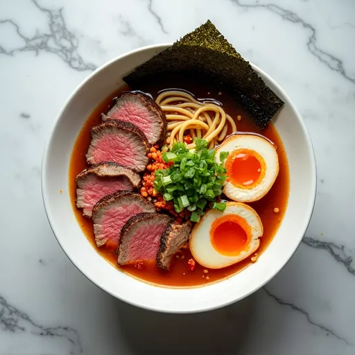 Kimchi and Beef Asian Fusion Ramen