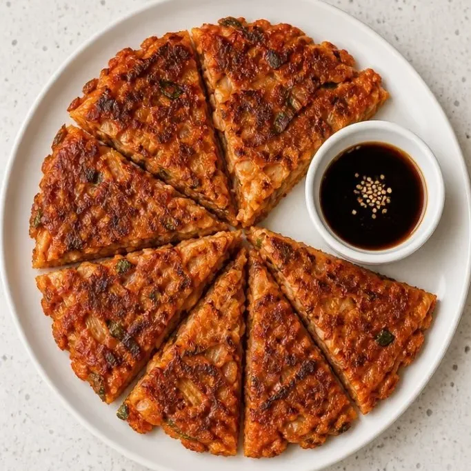Crispy Kimchi Pancakes Ready in 20 Minutes Kimchi Pancake Recipe