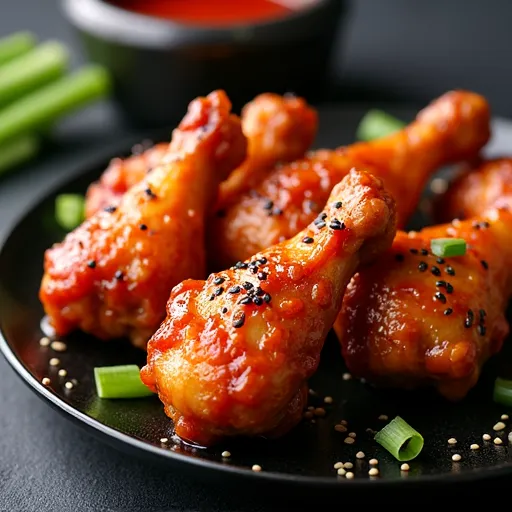 Korean Double-Fried Chicken with Gochujang