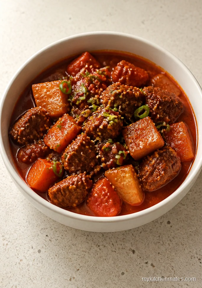 Korean Gochujang Instant Pot Beef Stew