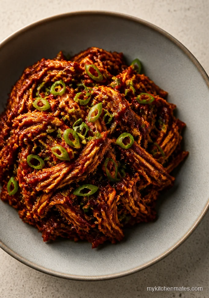 Korean Gochujang Pulled Chicken
