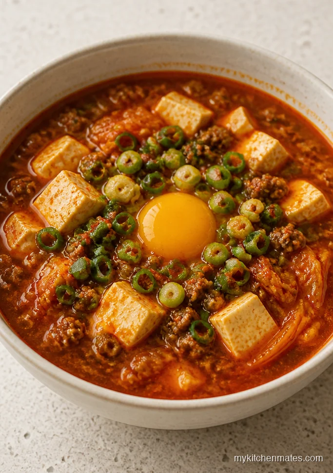Korean Soft Tofu and Beef Soup