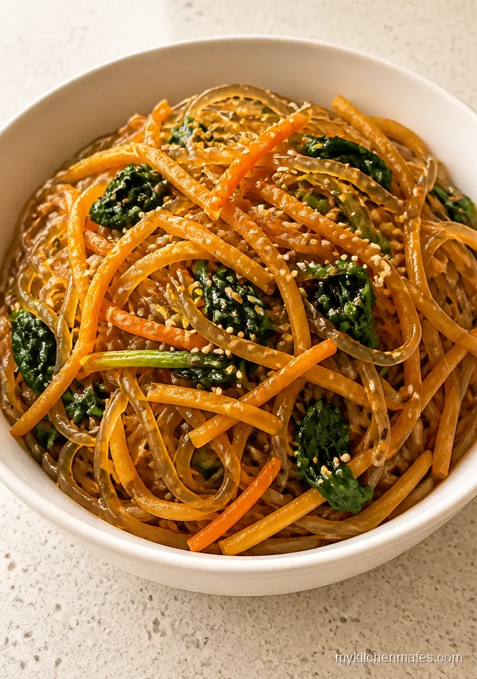 Korean Sweet Potato Noodle Japchae