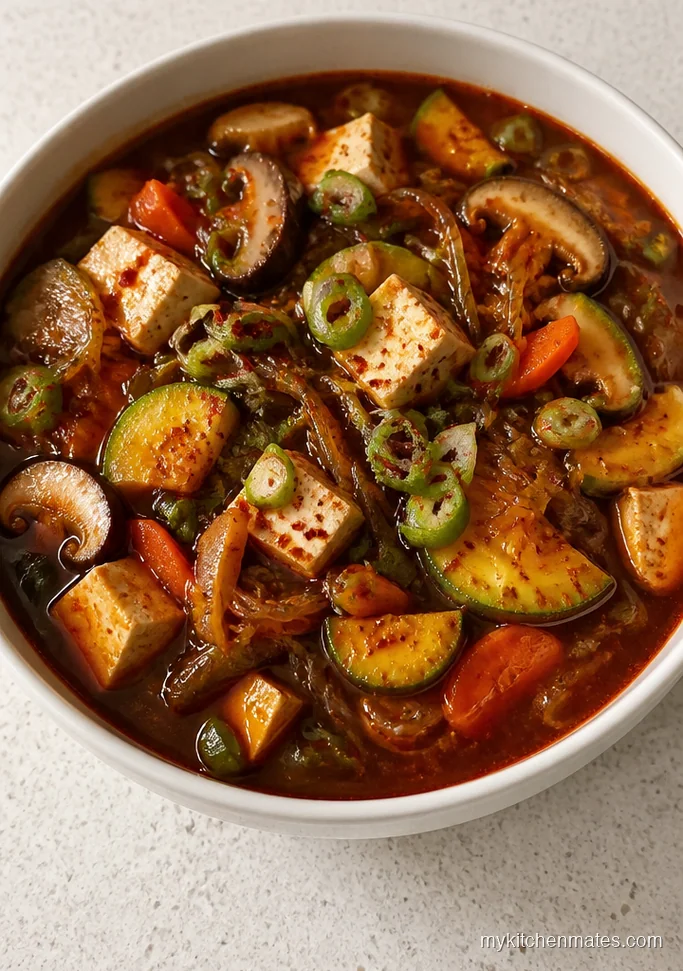 Korean Sweet Potato Noodle Soup