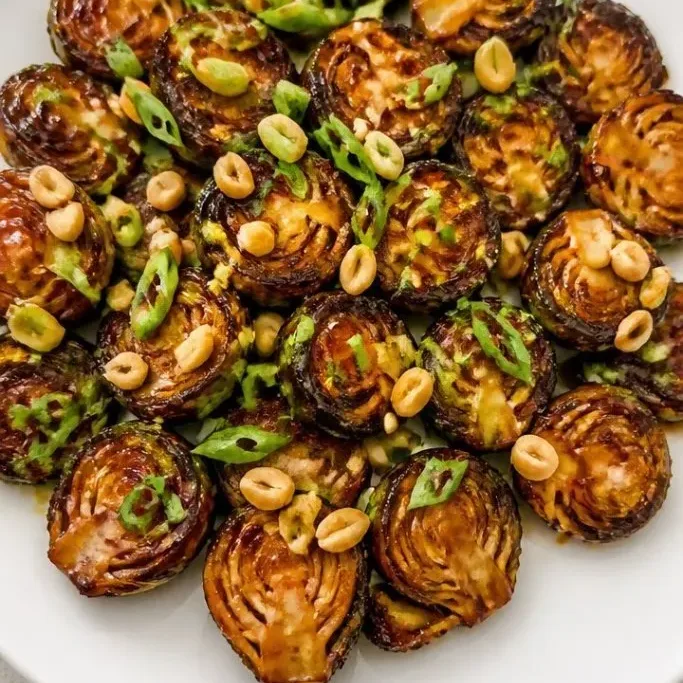 Crispy Sticky Kung Pao Brussels Sprouts Kung Pao Brussel Sprouts