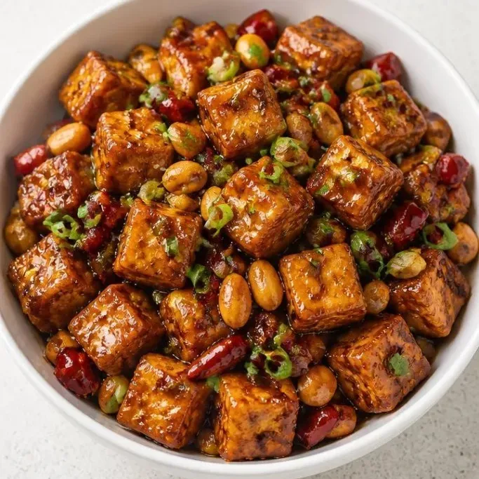 Crispy Kung Pao Tofu (Ready in 30 Minutes) kung pao tofu